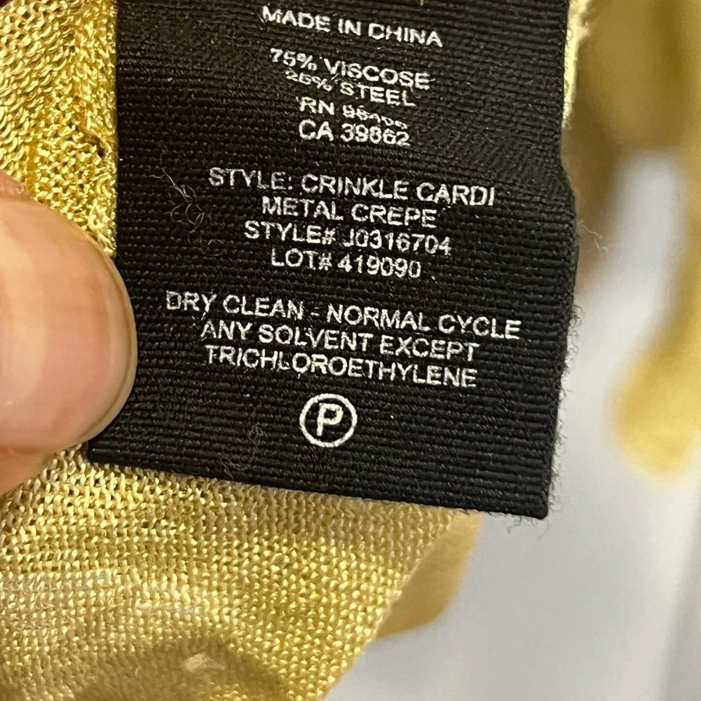Theory Yellow Cardigan - Picture 7 of 10